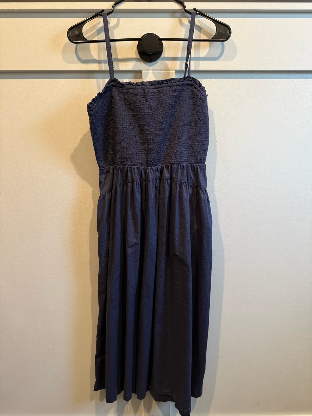 Old Navy Blue Smocked maxi Dress with Spaghetti Straps